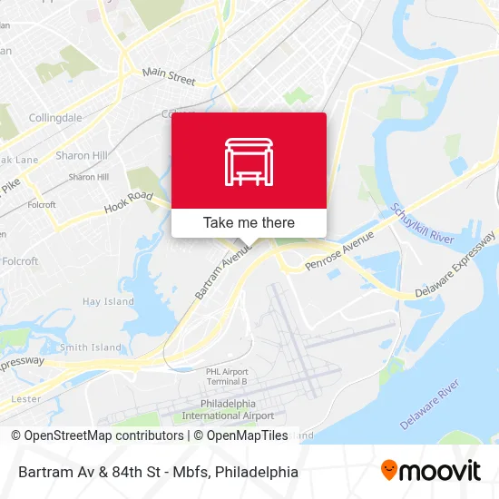 Bartram Av & 84th St - Mbfs map