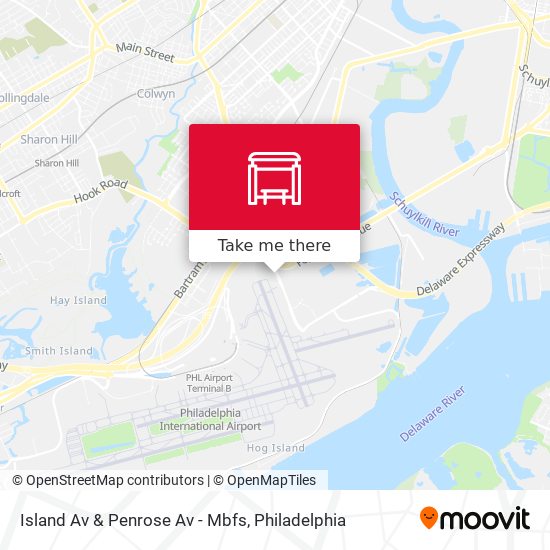 Island Av & Penrose Av - Mbfs map