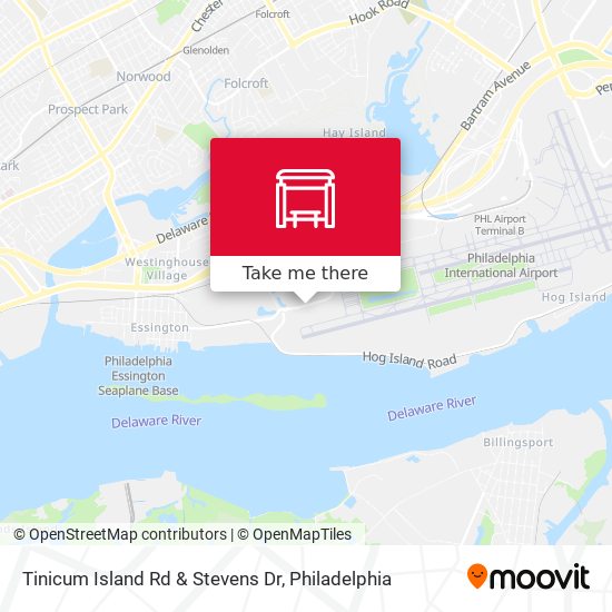 Tinicum Island Rd & Stevens Dr map