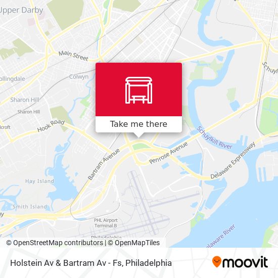 Holstein Av & Bartram Av - Fs map