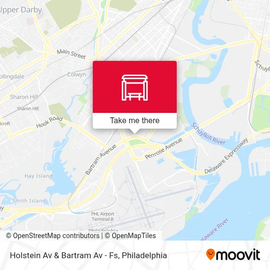 Holstein Av & Bartram Av - Fs map
