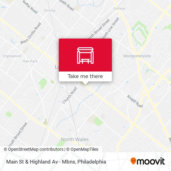 Main St & Highland Av - Mbns map