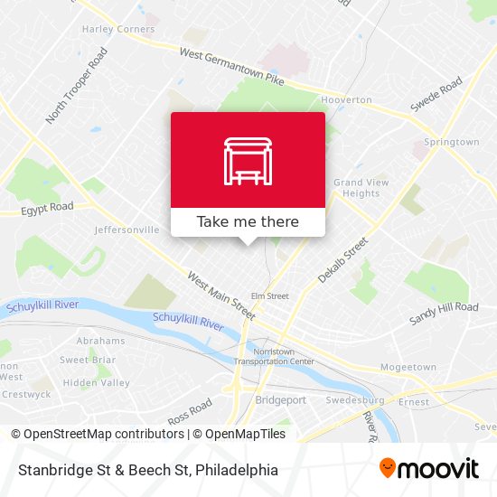 Stanbridge St & Beech St map
