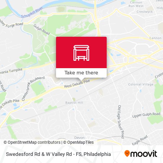 Mapa de Swedesford Rd & W Valley Rd - FS