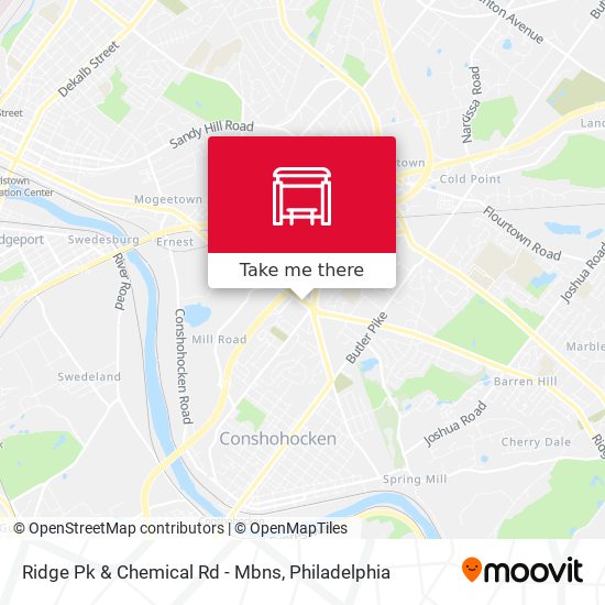 Ridge Pk & Chemical Rd - Mbns map