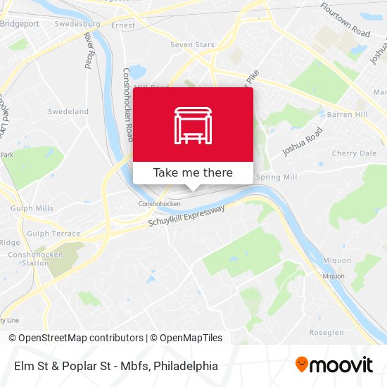 Mapa de Elm St & Poplar St - Mbfs
