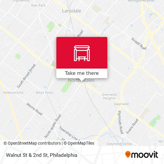 Mapa de Walnut St & 2nd St