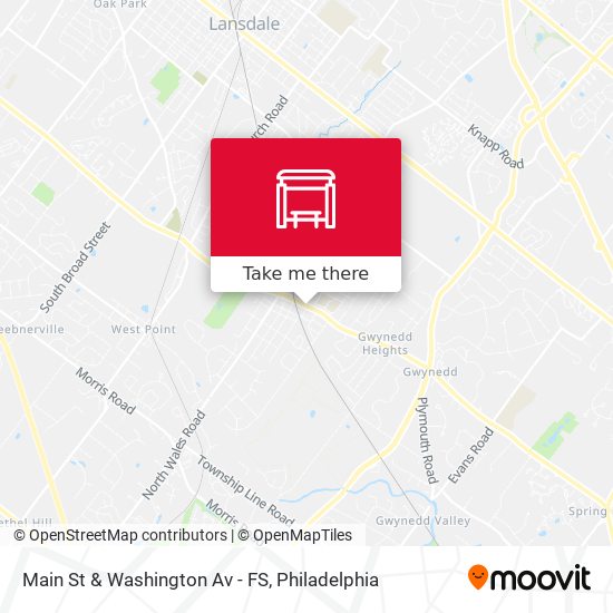 Main St & Washington Av - FS map