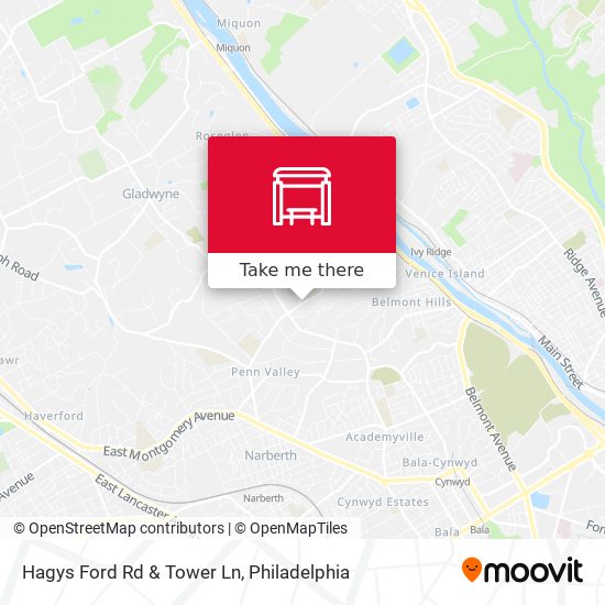Mapa de Hagys Ford Rd & Tower Ln