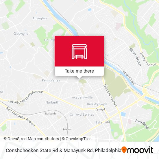 Conshohocken State Rd & Manayunk Rd map