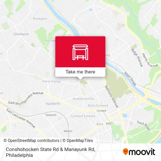 Conshohocken State Rd & Manayunk Rd map
