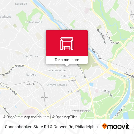Conshohocken State Rd & Derwen Rd map