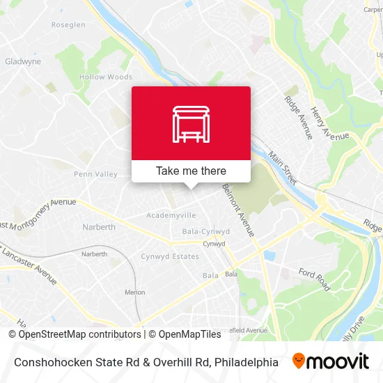 Conshohocken State Rd & Overhill Rd map