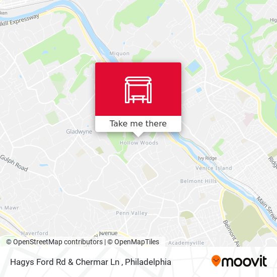 Hagys Ford Rd & Chermar Ln map
