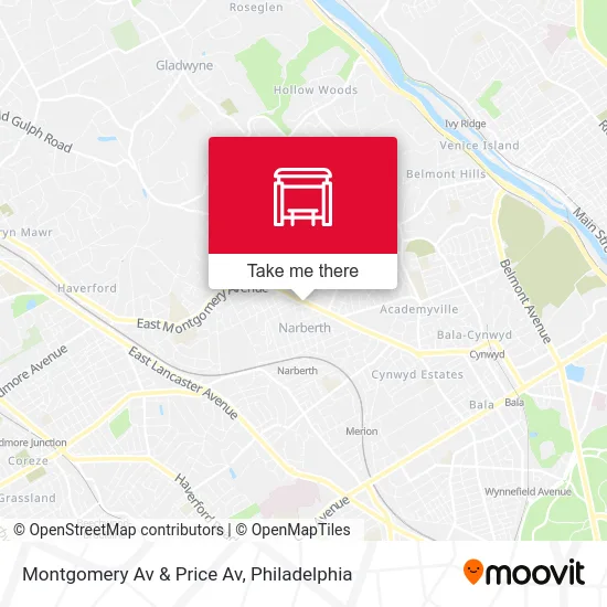 Montgomery Av & Price Av map