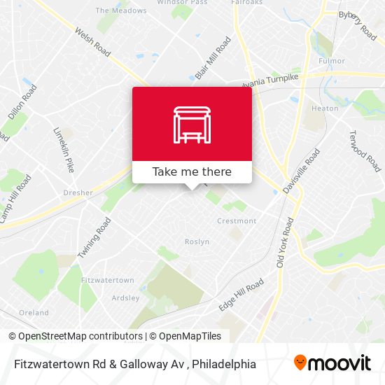Mapa de Fitzwatertown Rd & Galloway Av