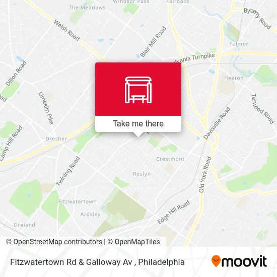 Fitzwatertown Rd & Galloway Av map