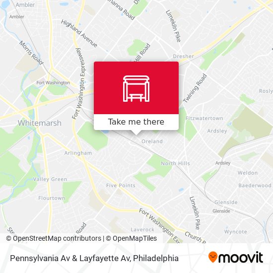 Pennsylvania Av & Layfayette Av map