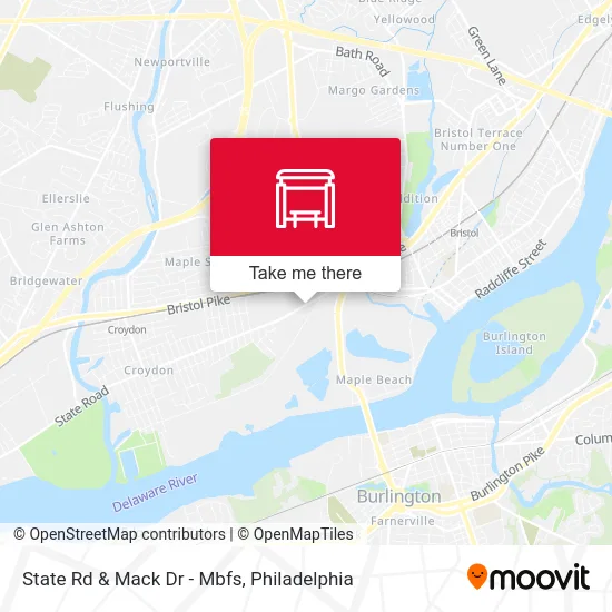 State Rd & Mack Dr - Mbfs map
