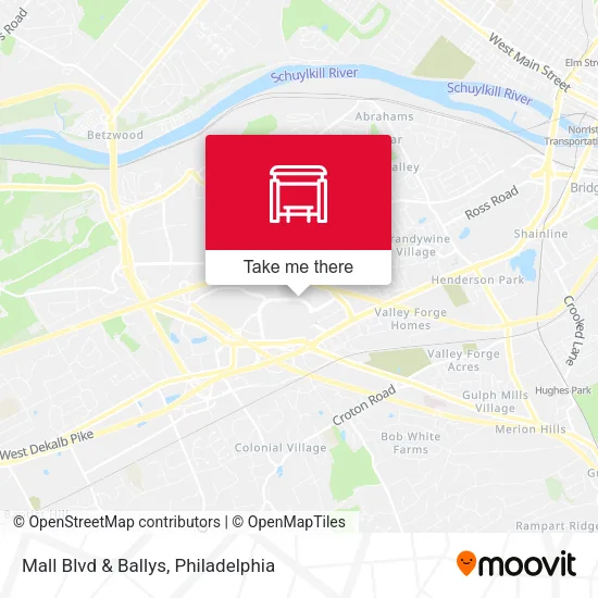 Mall Blvd & Ballys map