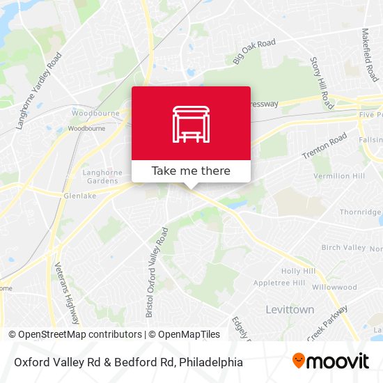 Mapa de Oxford Valley Rd & Bedford Rd