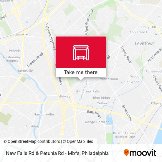 New Falls Rd & Petunia Rd - Mbfs map