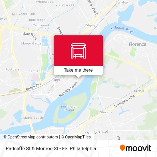 Radcliffe St & Monroe St - FS map