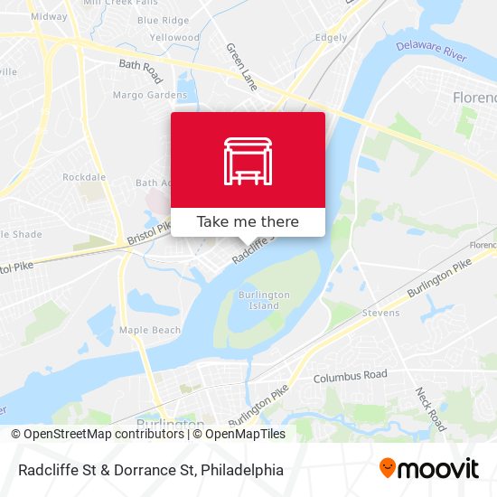 Mapa de Radcliffe St & Dorrance St