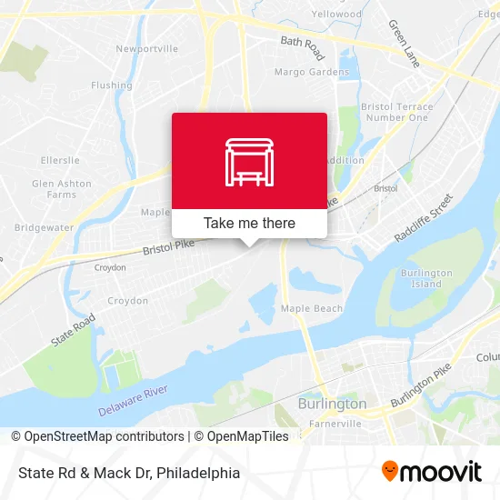 State Rd & Mack Dr map