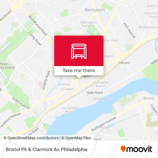Bristol Pk & Clarmont Av map