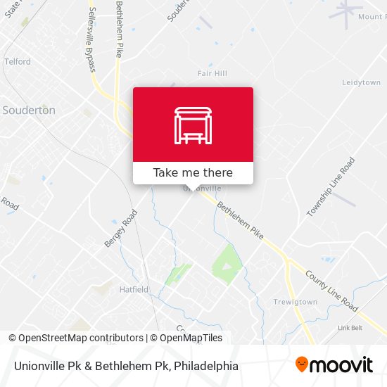 Unionville Pk & Bethlehem Pk map