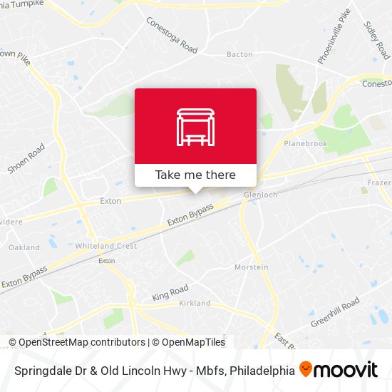 Springdale Dr & Old Lincoln Hwy - Mbfs map