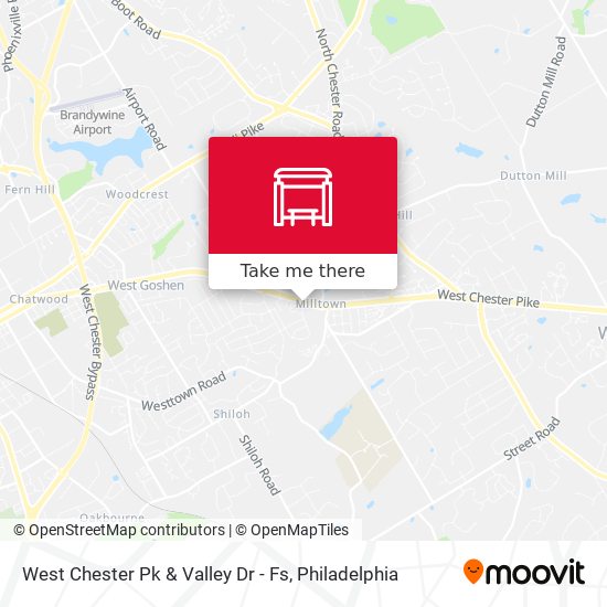 Mapa de West Chester Pk & Valley Dr - Fs