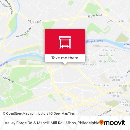 Mapa de Valley Forge Rd & Mancill Mill Rd - Mbns