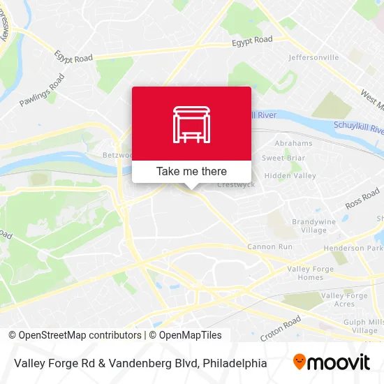Valley Forge Rd & Vandenberg Blvd map