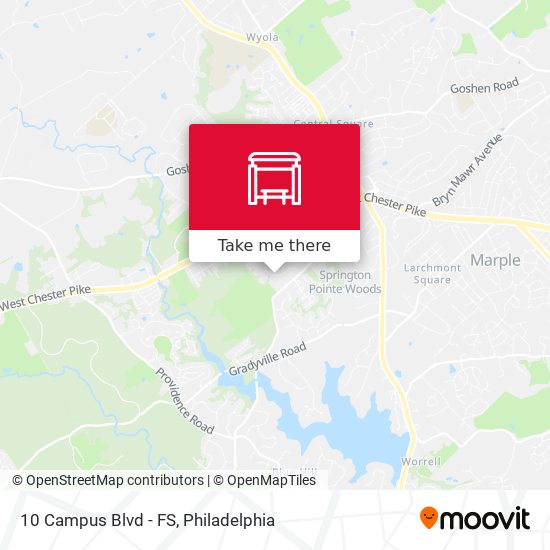 10 Campus Blvd - FS map