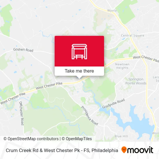 Crum Creek Rd & West Chester Pk - FS map