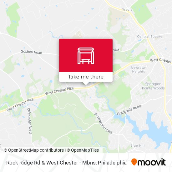 Rock Ridge Rd & West Chester - Mbns map