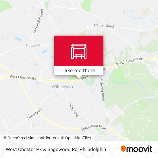 West Chester Pk & Sagewood Rd map