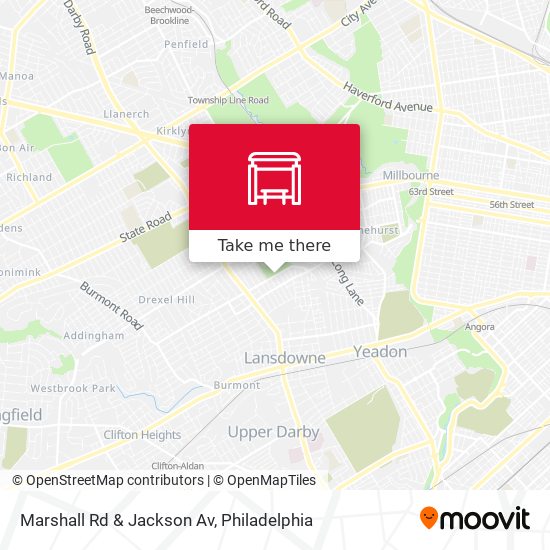 Mapa de Marshall Rd & Jackson Av