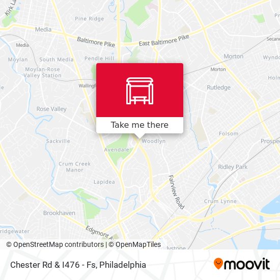 Mapa de Chester Rd & I476 - Fs