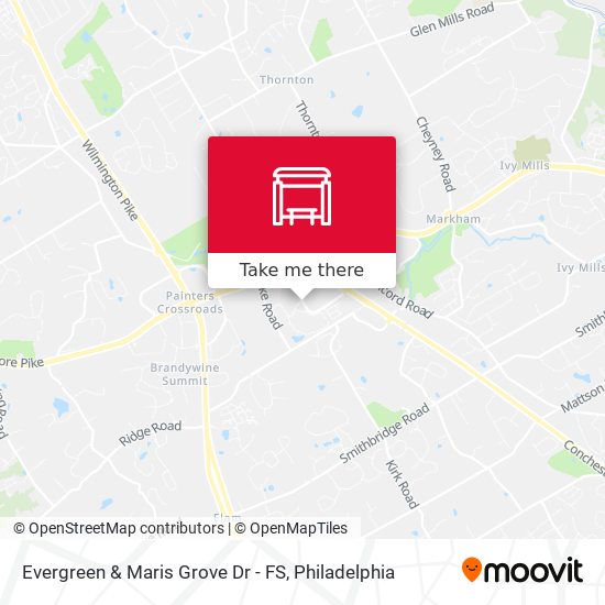 Mapa de Evergreen & Maris Grove Dr - FS