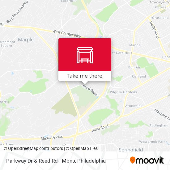 Parkway Dr & Reed Rd - Mbns map