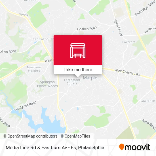 Media Line Rd & Eastburn Av - Fs map