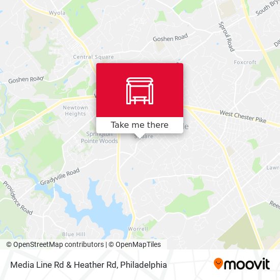 Media Line Rd & Heather Rd map