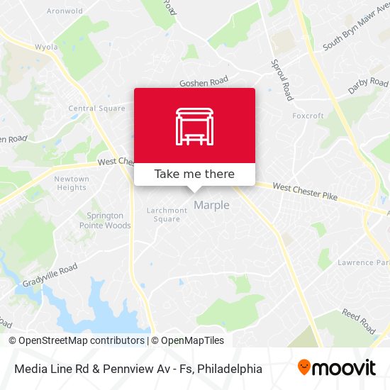 Mapa de Media Line Rd & Pennview Av - Fs