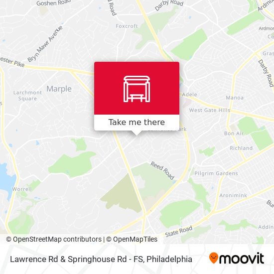 Lawrence Rd & Springhouse Rd - FS map