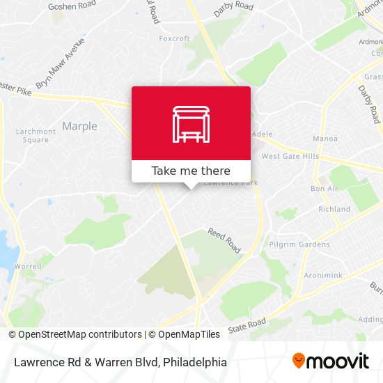 Mapa de Lawrence Rd & Warren Blvd