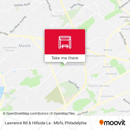 Mapa de Lawrence Rd & Hillside La - Mbfs