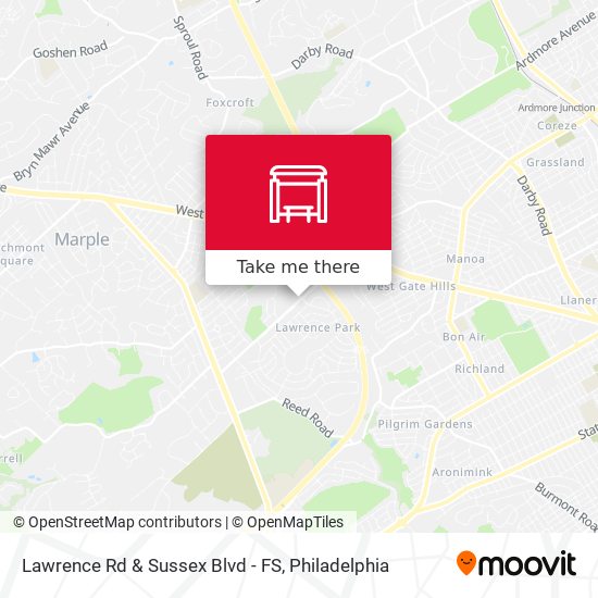 Lawrence Rd & Sussex Blvd - FS map